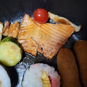 柚子風味の鮭＆サラダプレート